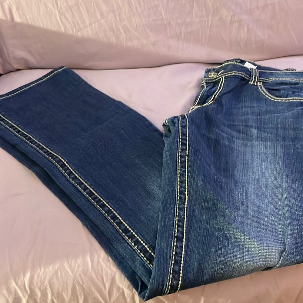 Petrol boot cut jeans sz8 L 34 EUC